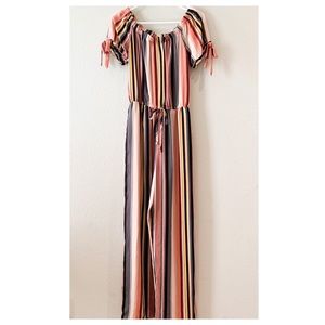 Stripped long pant Jumpsuit